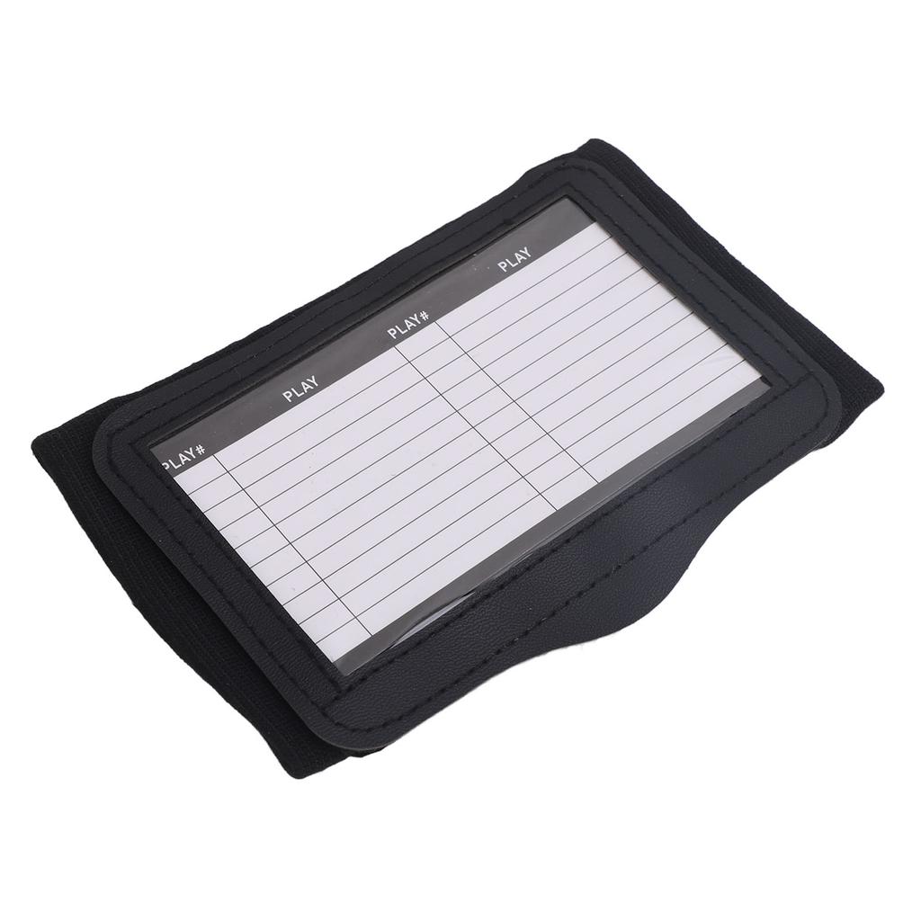Fascia da Polso per Calcio Playbook da Polso Allenatori Calcio Play Fascia da Polso per Calcio Baseball Nero