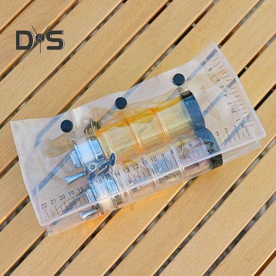 Przezroczysta torba do obserwacji ryb ze skalą pomiarową, zatrzaskiem, wodoodporna, z PVC, lekka, przenośna, składana, do obserwacji ryb, torba do przechowywania