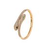 Bracelet Serpent Double Tête Style Européen & Américain avec Diamants - Bracelet Tendance, Luxueux, Polyvalent pour Femmes