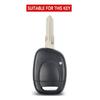 Leather Car Smart Key Cover Case For Renault Twingo Clio Kangoo Master No Chip Protection Keyless Shell Fob Keychain Accessories