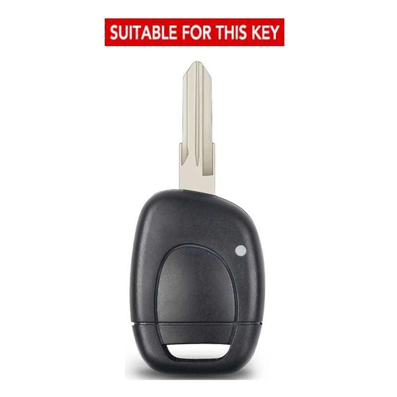 Leather Car Smart Key Cover Case For Renault Twingo Clio Kangoo Master No Chip Protection Keyless Shell Fob Keychain Accessories
