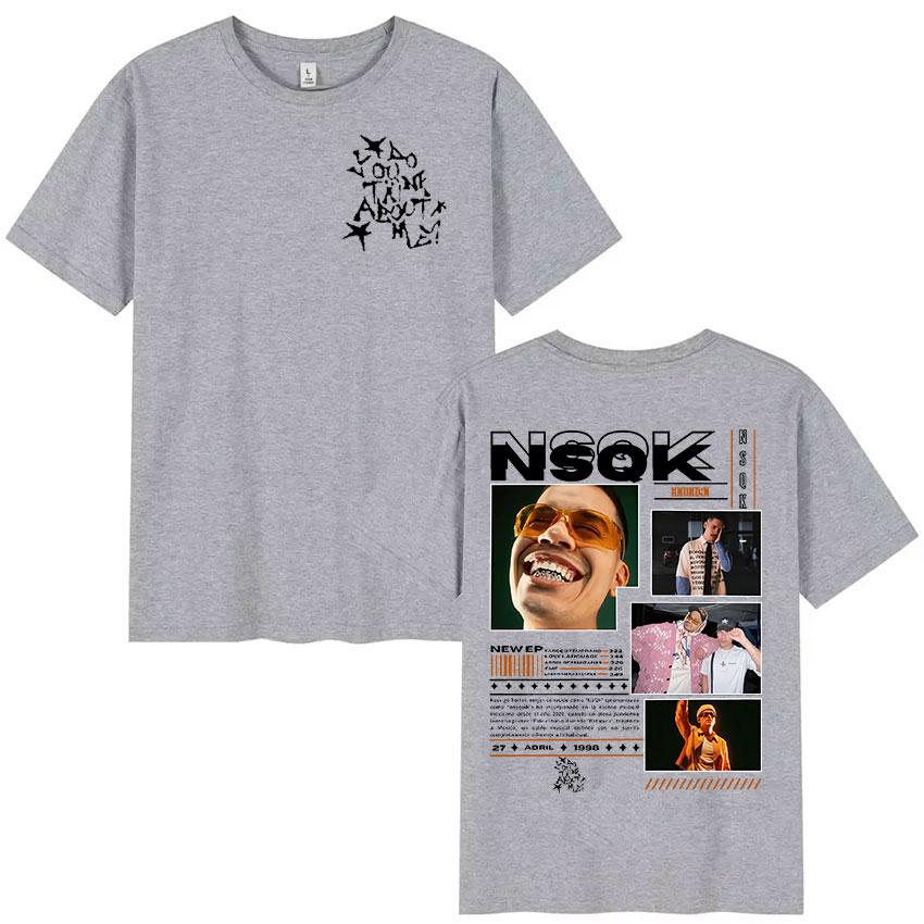 

Rapper NSQK Tour Graphic T Shirt Men s Retro Fashion Short Sleeve T-shirts Man Hip Hop Oversized Cotton T-Shirt Streetwear 3XL