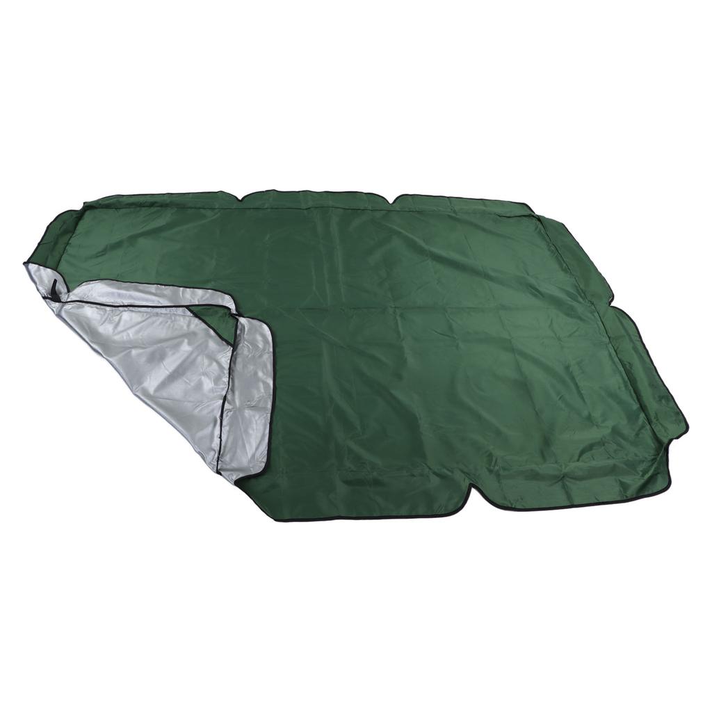 Outdoor Swing Canopy Waterproof Porch Top Cover Replacement UV Proof for Patio Yard Chair Dark Green