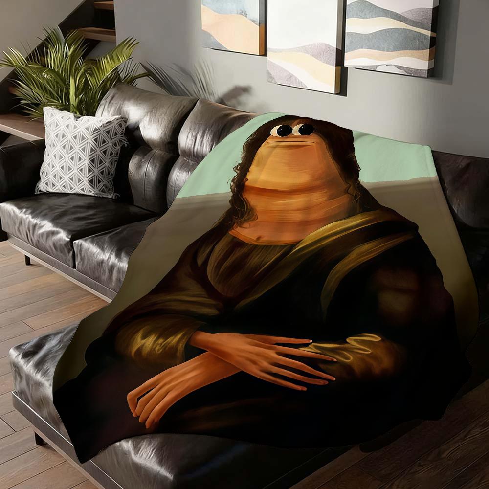 Divertido Marcus The Worm VRchat Rorert Blanket For Sofa Office Bed Plane Travel Sleep Read Relax Camping Soft And Warm