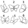 Schmetterling Metall Wandkunst Dekoration - Innen Eisenkunst Handwerk Wandaufkleber