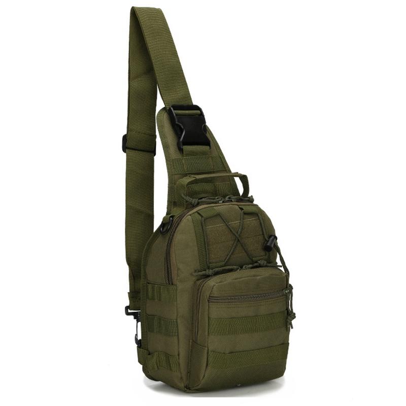 Shoulder Bag 800D Waterproof Oxford Small Chest Bag Outdoor Sports Sling Backpack for Hunting Hiking Camping