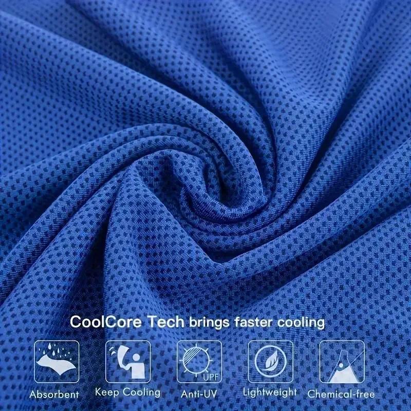1PC Portable Mini Silica Gel Set Cold Towel Polyester Fiber Outdoor Cooling Towel Fitness sports gym Run quick Dry Cool Towel