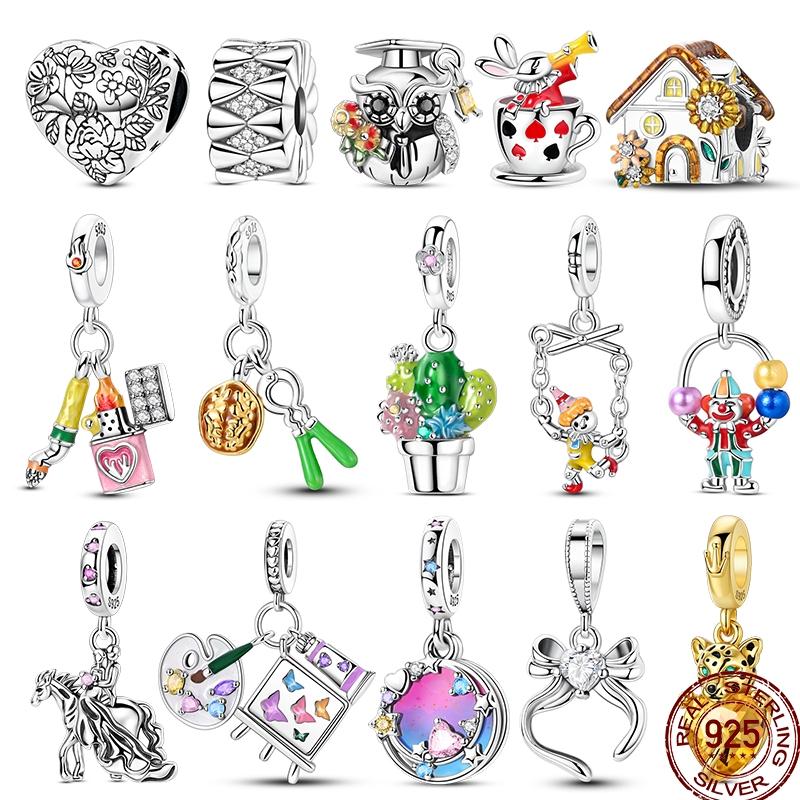 Compatible With Pan Copper Metal Amusement Park Cute Multiple Different Styles Charm Bead Component Do It Yourself High Quality Fine Jewelry Birthday