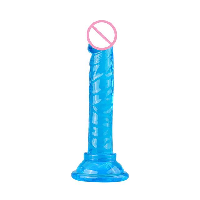 Realistic Penis Dildo Strong Suction Cup Soft Crystal Jelly Dildo Sex Toys for Woman Fake Dick Big Penis Anal Butt Plug Sex Shop