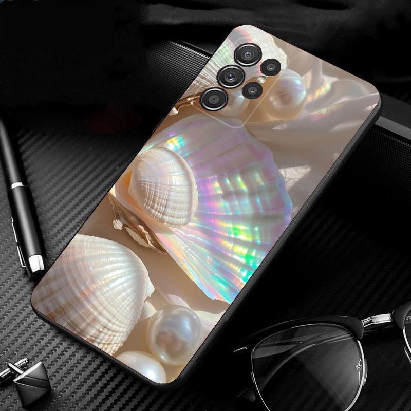 Чехол для телефона Samsung Galaxy S26 S25 S24 S23 S22 S21 Ultra S24 S23 S22 S21 S25 Plus S24 FE Ракушка жемчужная