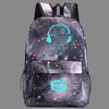 Music To Listening People Prints Luminous Backpack Colorful Schoolbag Unisex Bag