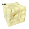 Decorative Stress Relief Toy Shapeable Cheese Squeeze Toy, Block Sensory for Relief, Moldable Cube Pinch Home Office Classroom Soft Reliever