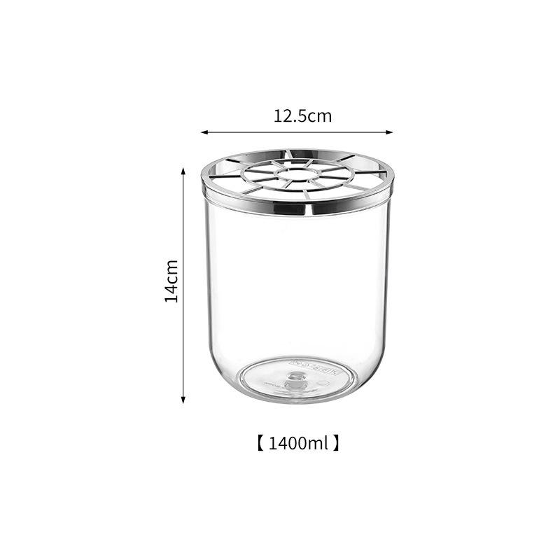Transparent Plastic Flower Vase - Anti-Drop, Modern Round Design for Hydroponic Fresh Flowers, Living Room Decor