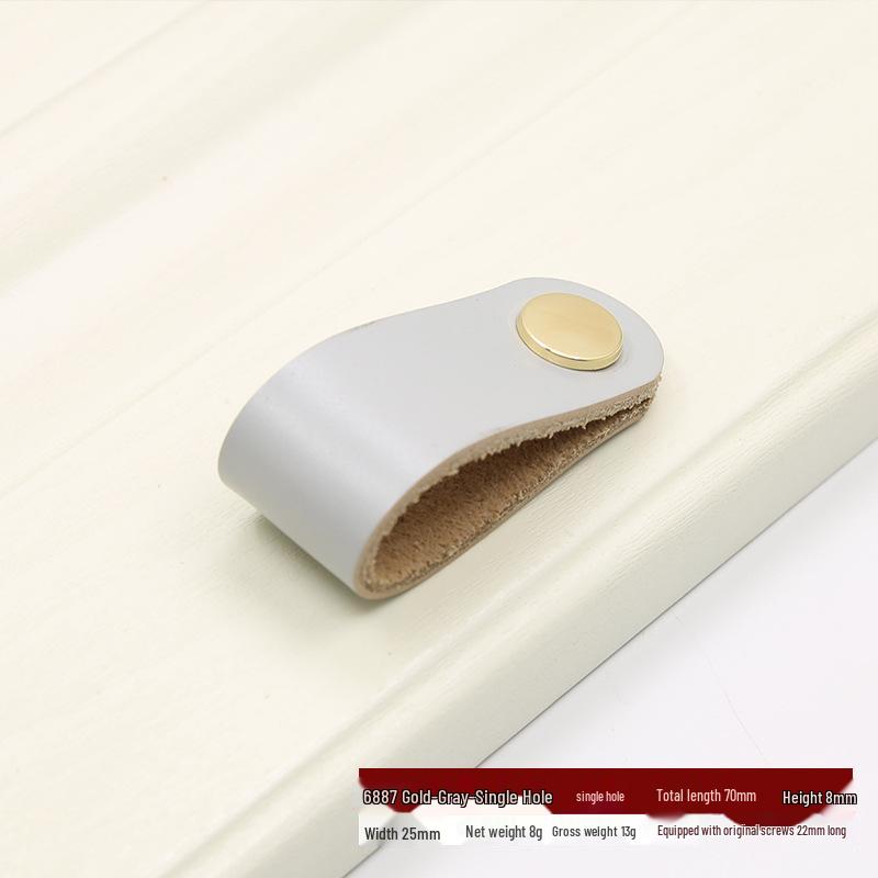 Nordischer Leder-Ziehgriff für Kleiderschrank, Schublade, Koffer oder Kiste