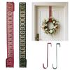Metal Wreath Hook Metal Wreath Hanger for Front Door Non-scratch Over Door Hook for Christmas Halloween Handmade Ornament Wreath