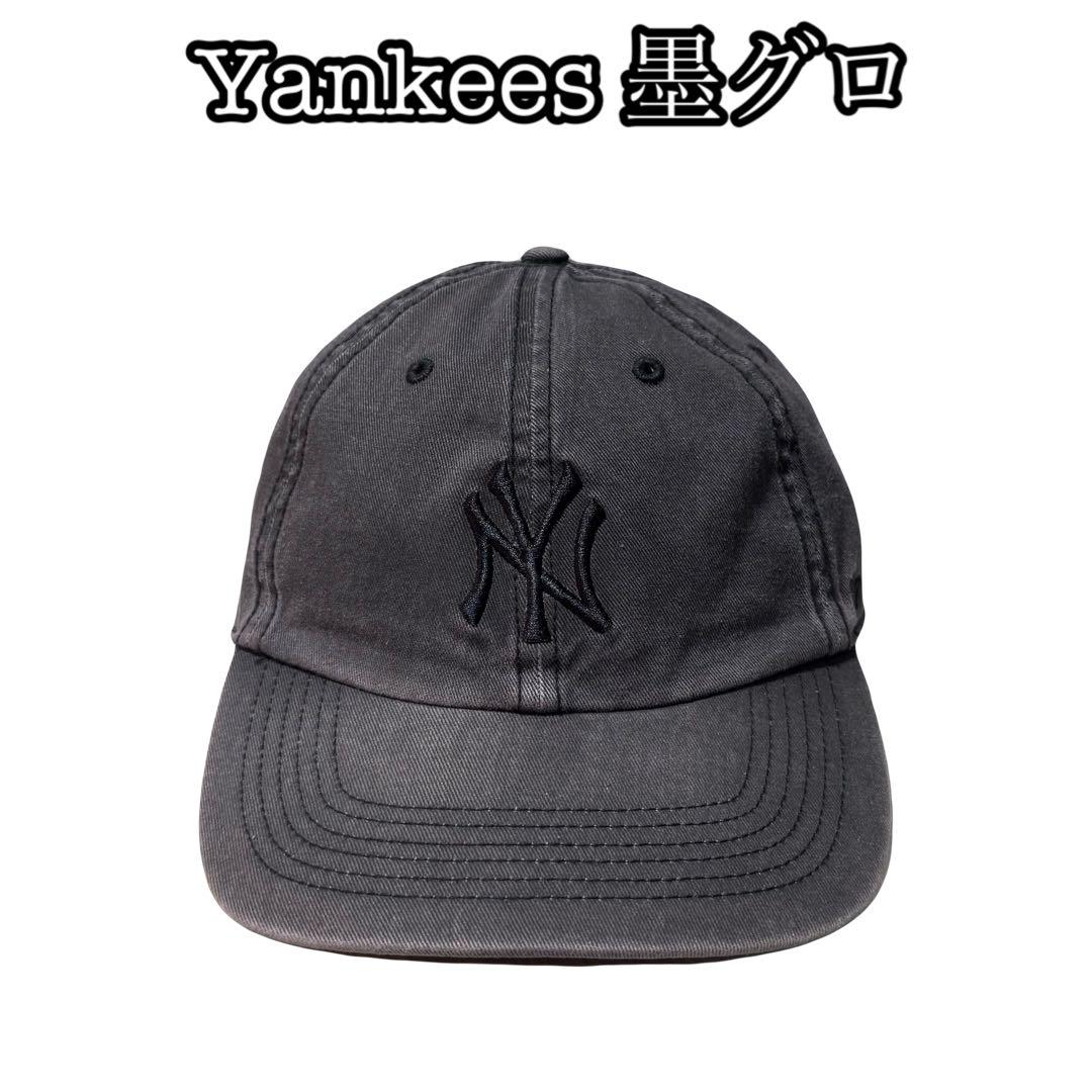 

[USED] High-quality Yankees 47 MLB cap, black, vintage, crisp, faded.