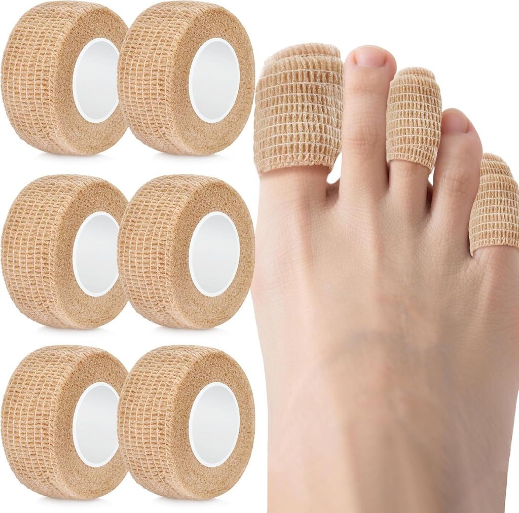 Big Toe Bandage Wrap Stretchy Toe Tape Protect Toes & Fingers From Pain Relief Self Adhesive Bandage Wrap Suitable For Thumb