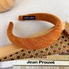 New Pumpkin Color Headband Velvet Sponge Wide Hair Band for Woman Girl Elegant  Hair Hoop Autumn/Winter Fashion Hair Accessories