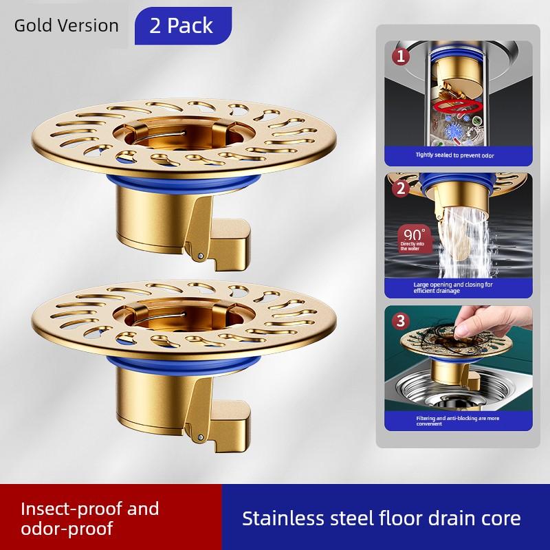 Floor Drain Deodorizer Bathroom Sewer Pipe Drain Filter Universal Anti-Odor Cover Sealing Inner Core Cover Gadget