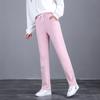 Women's Mid Rise Drawstring Straight Leg Sweatpants Loose Fleece Lined Winter Casual Trousers