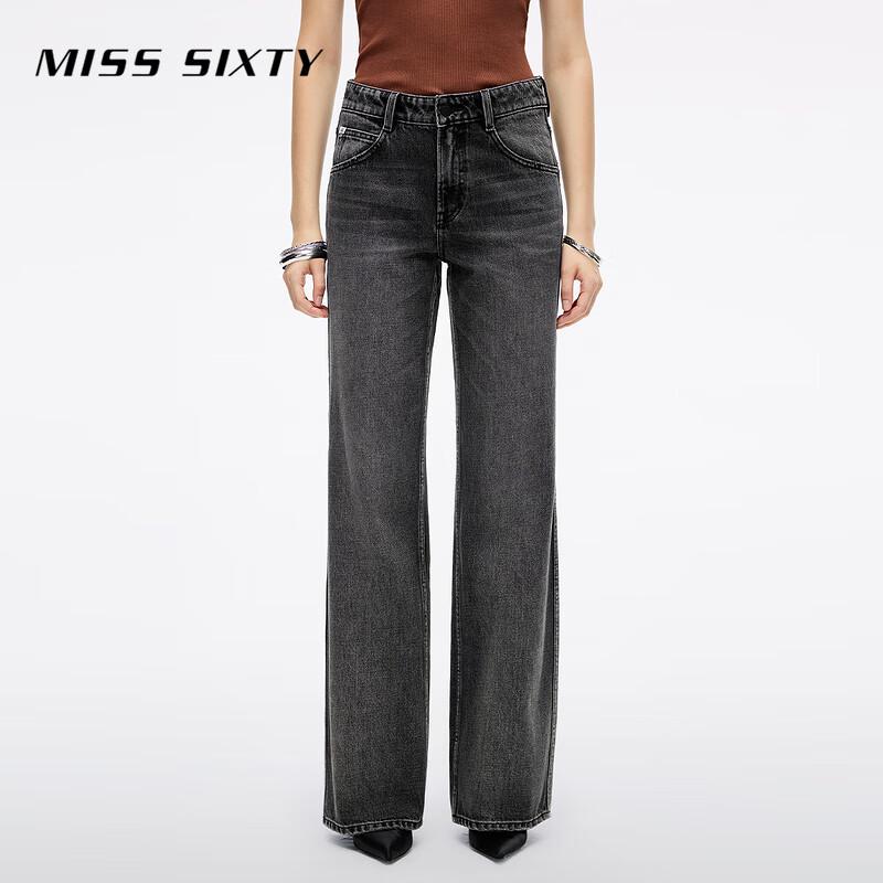 

Женские джинсы прямого кроя с потертостями MISS SIXTY 30