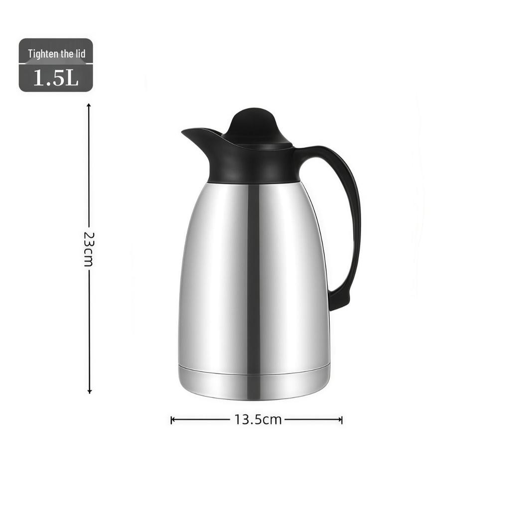 Stainless Steel Double-Layer Vacuum Thermos Flask Rooster Ji Gong Pot - Large Capacity Hot Water Bottle for Home Use