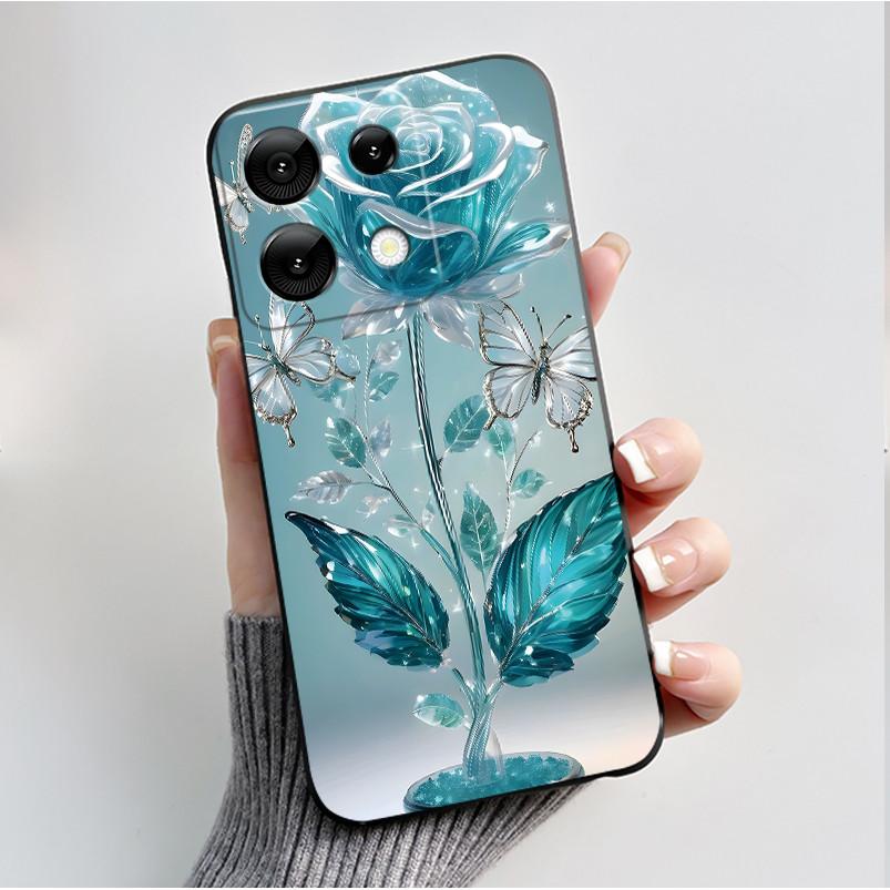 For Umidigi G9 5G G9A G9C G9T Case Fashion Butterfly Flowers Soft TPU Silicone Phone Back Cover for Umidigi G 9 9A 9C 9T Casing