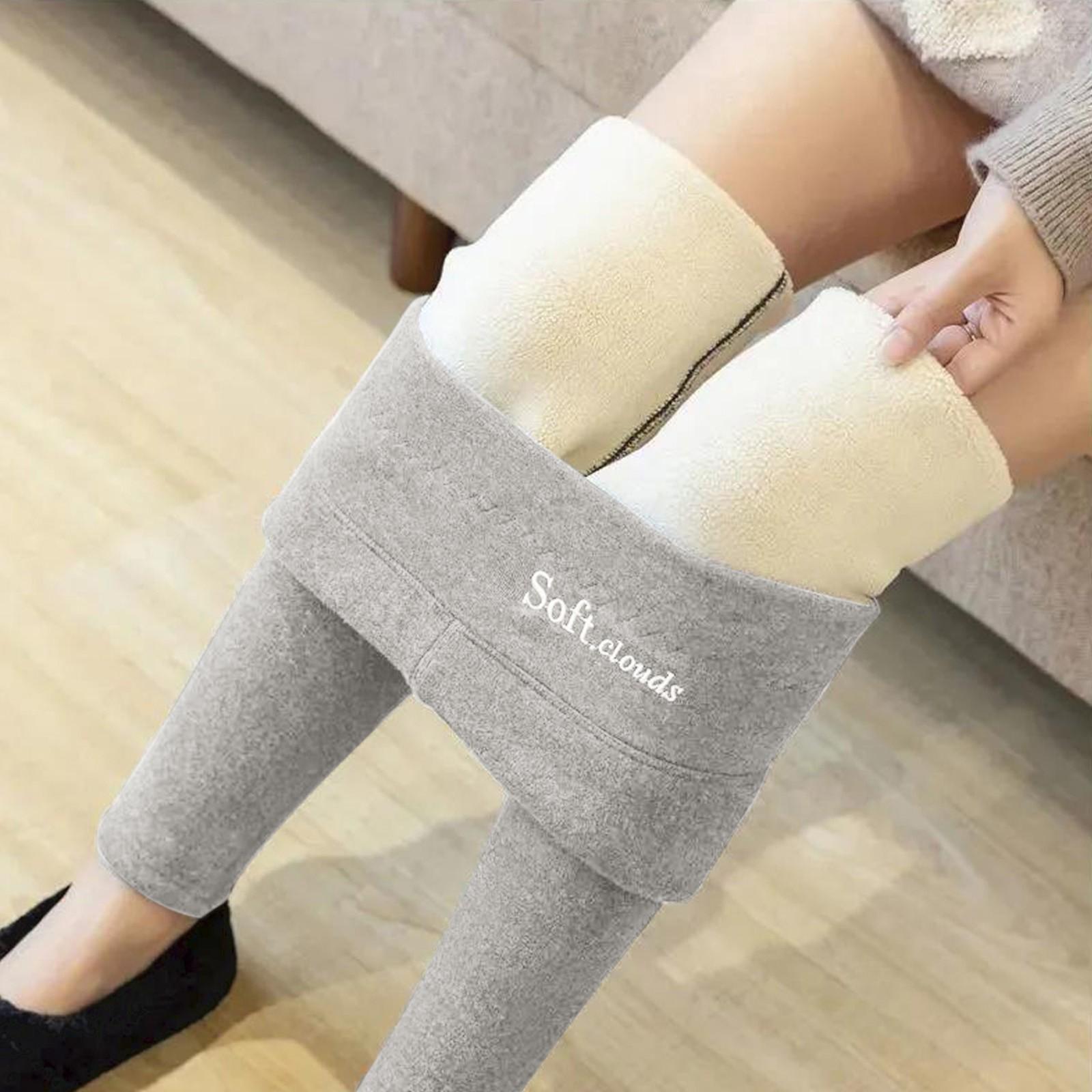 Теплые повседневные зимние однотонные брюки — фото 4