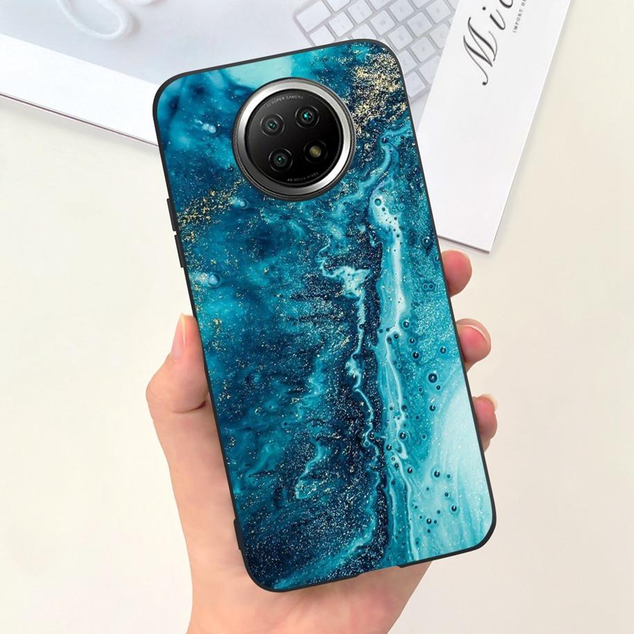 For Xiaomi Redmi Note 9T Note 9 5G Case Fashion Flower Shockproof Silicone Soft Matte Phone Cover For Xiomi Redmi Note 9T Fundas