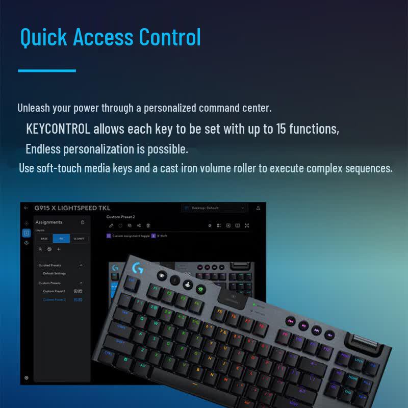 Logitech G915 X LIGHTSPEED TKL Wireless Gaming Keyboard