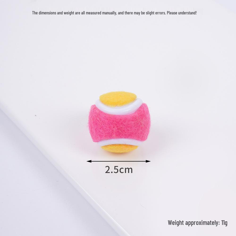 2cm Mini Tennis Ball Toy Keyring Backpack Pendant & Earrings Souvenir