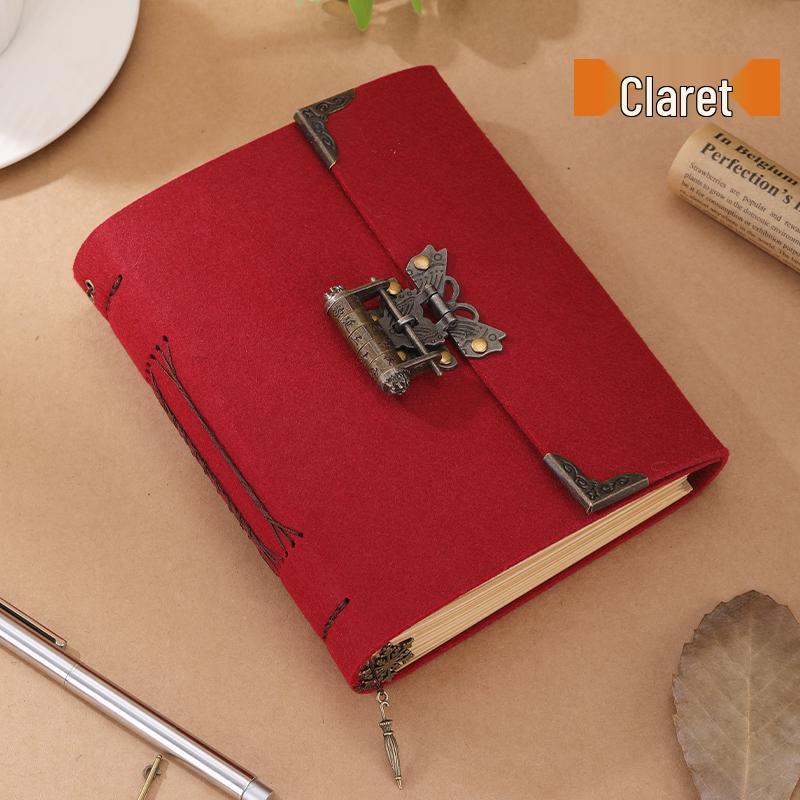 Ancient Style Kraft Paper Sketch & Password-Protected Notebook