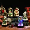 LED Glowing Christmas Snow Scene Ornament - Creative Plastic Tree Cover Decoration