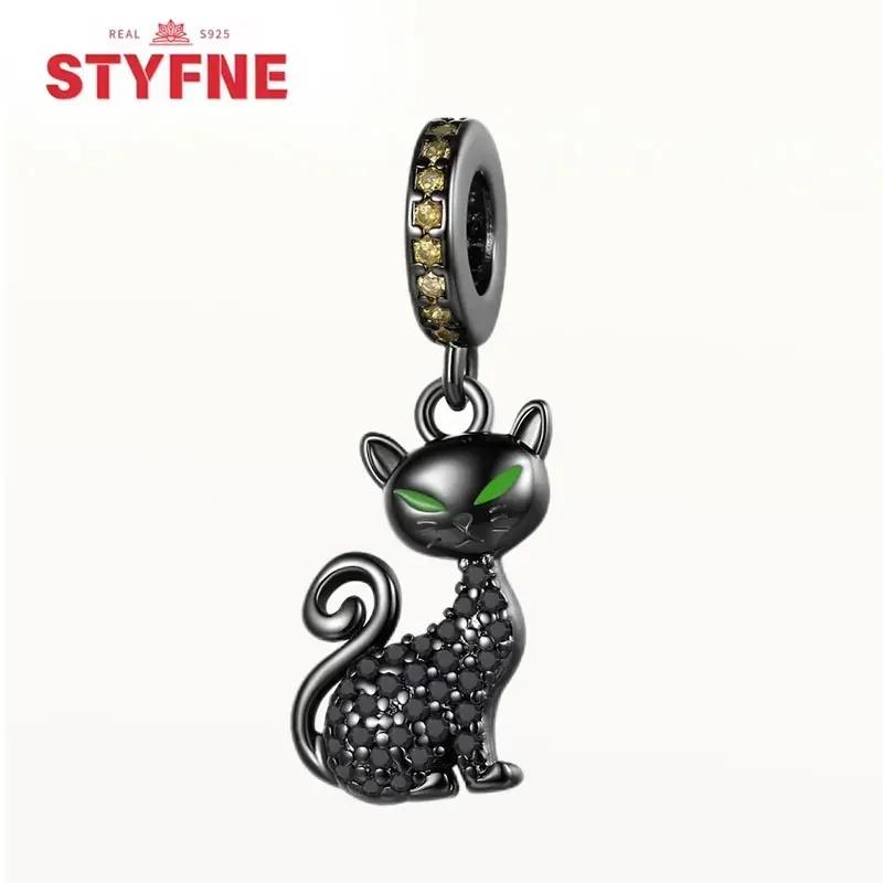 Copperblack Cat Series Charm Beads For Original Bracelet Fine Jewelery Making Gifts For Women