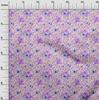 oneOone Cotton Flex Fabric Watercolor Leaves & Flower Floral Print Sewing Fabric BTY 40 Inch