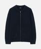 Draw Fit Constant Bulky Round Zip-Up Knit [Navy]