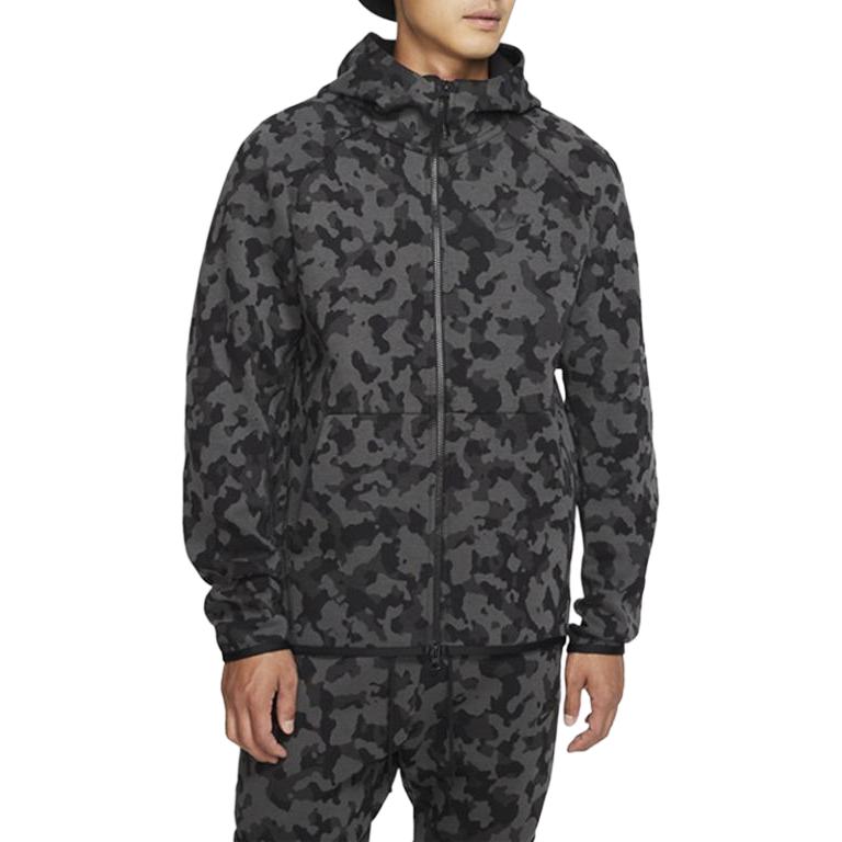 Nike Camo Zip-Up Hoodie Herren Hoodies Schwarz-Camo CJ5976-010