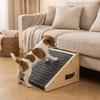 Verschleißfeste Holz-Haustiertreppe Anti-Rutsch-Matte Abnehmbare Hund-Fahrzeugrampe Langlebige Kletterleiter für Katzen und Hunde