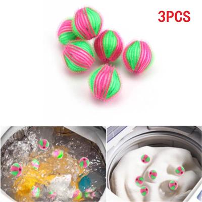3pcs/pack Magic Hair Removal Laundry Ball Clothes Personal Care Hair Ball Washing Machine Cleaning Ball