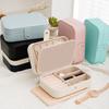 PU Leather Jewelry Box, Multi-Layer Organizer, Compact Lightweight Protective Jewelry Holder, for Rings Earrings Bracelets