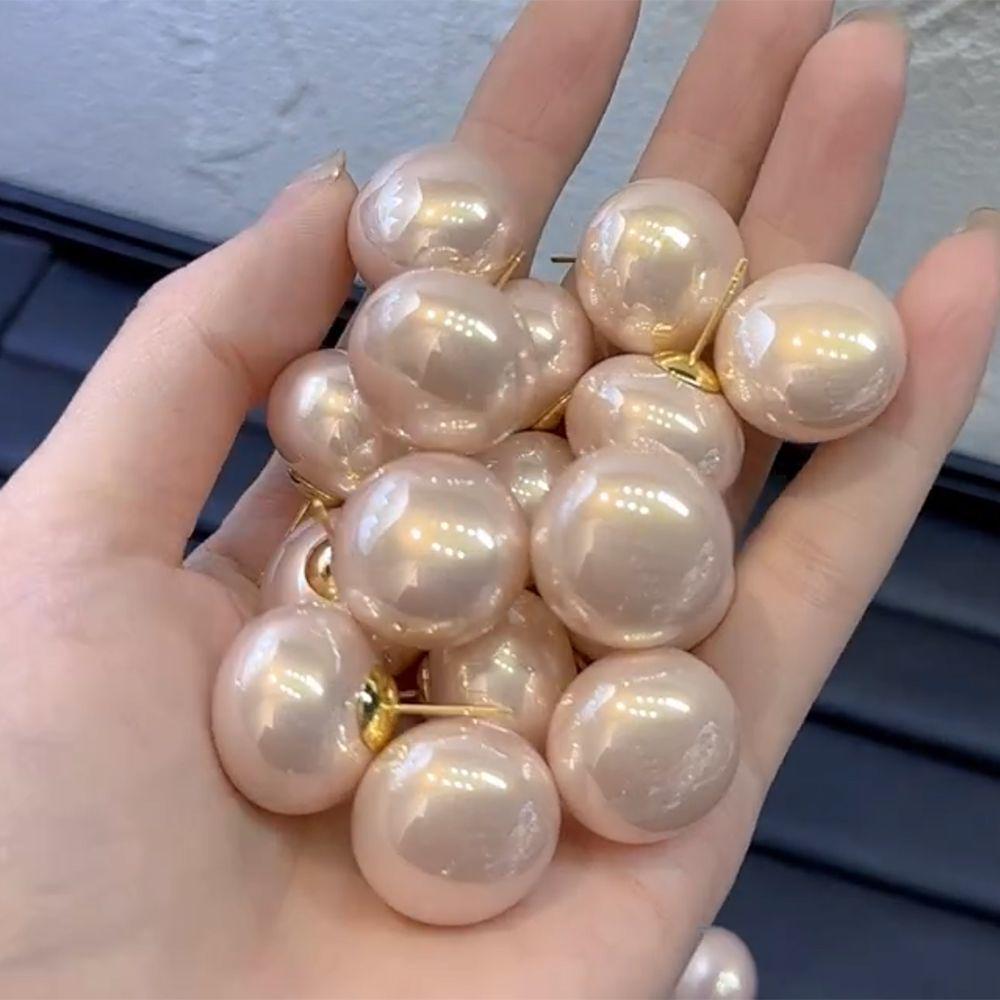 2024 Elegant Light Pink Retro Pearl 925 Stud Earrings - French Socialite Style