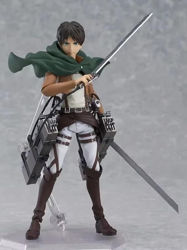 Attack On Titan Anime Figurine Statues Mikasa Ackerman 203 Eren Jaeger 207 Rivaille 213 Pvc Action Figurine Collectible Model Present