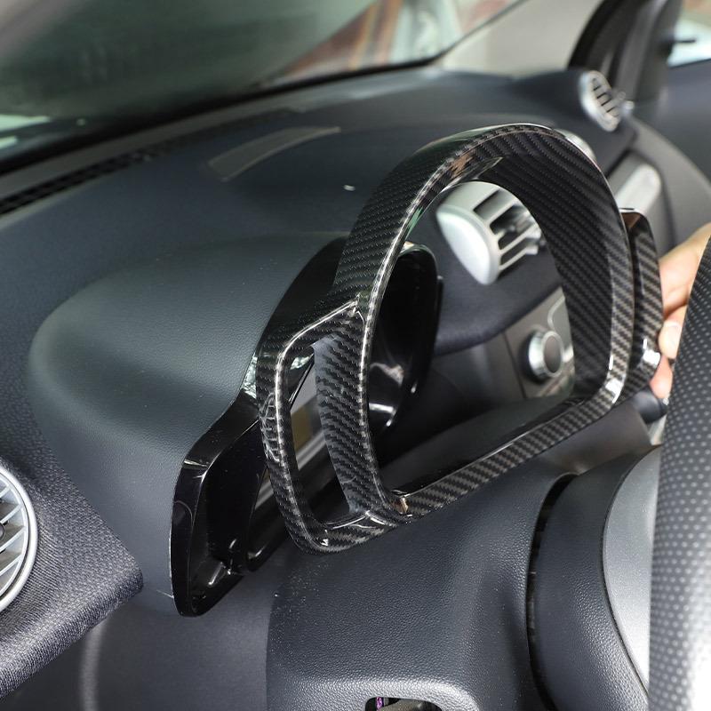 For Mercedes Benz Smart 451 Fortwo 2009-2015 Car Dashboard Display Meter Ring Speedometer Gauge Cover Trim Frame Accessories
