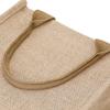 New Linen Tote Bag Large Capacity Tote Bag Bow Tie Shoulder Bag Picnic Travel Storage Bag