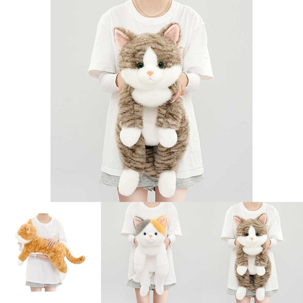 Cute Realistic Cat Plush Toy With Soft Pp Cotton For Kids Birthday Gift