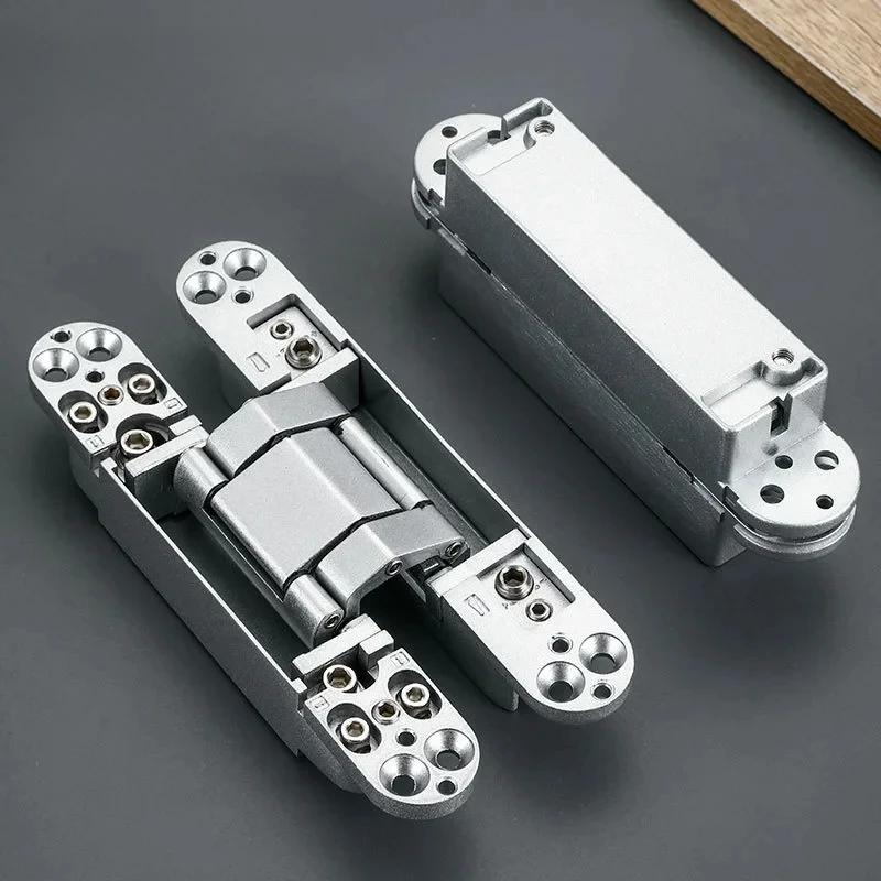 2PCS 40/80KG Heavy-duty Wooden Door with 180 Degree Adjustable Hidden Hinge Household Hardware Accessories Concealed Hinge