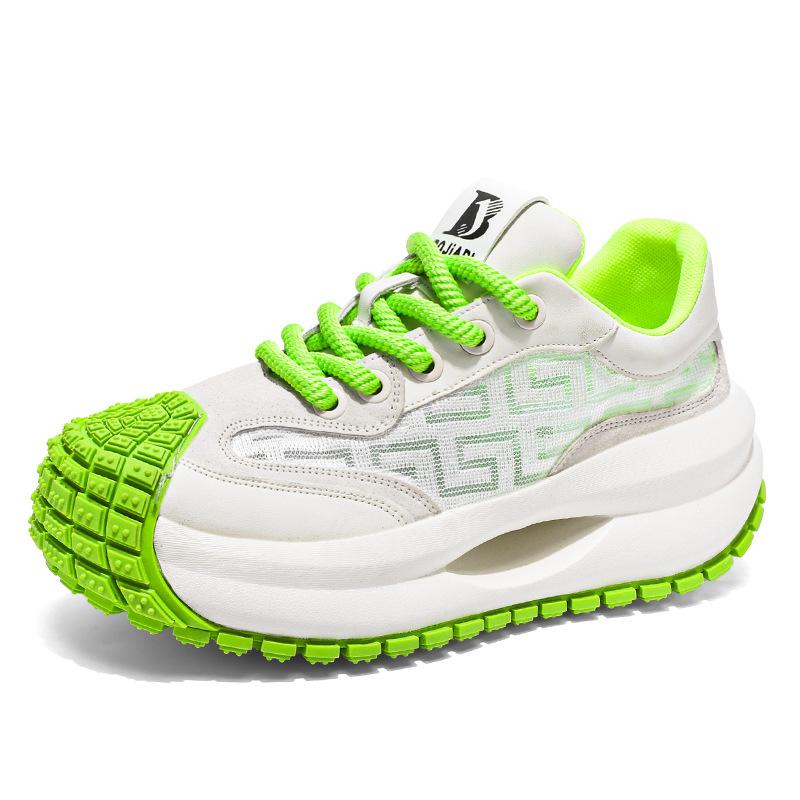 

Мода Четырех Сезонов Низкие Кроссовки на Платформе Увеличивающие Рост Мужские Трендовые Кроссовки на Шнуровке Студенческие Повседневные Спортивные Папины Кроссовки 44