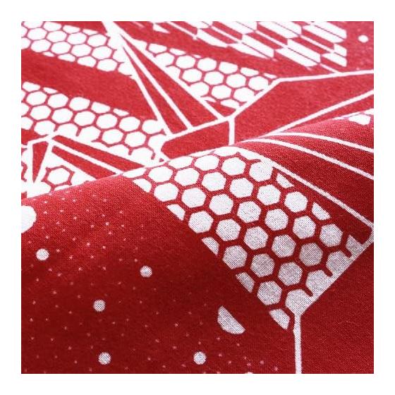 Somen Anbo Tenugui "Ise Katagami Origami Crane Suoh" Hand-dyed 100% Cotton Tokuoka Made In Japan 35cm X 100cm Ise Katagami Komon Hand-dyed Interior