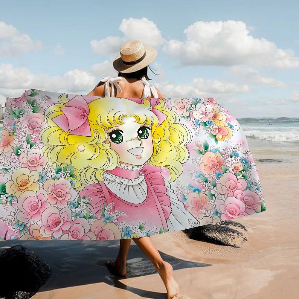 Candy Candy Handtuch Mikrofaser Strandtuch Saugfähig Schnelltrocknend Weich Yoga Schwimmen Resort Bergsteigen Handtuch