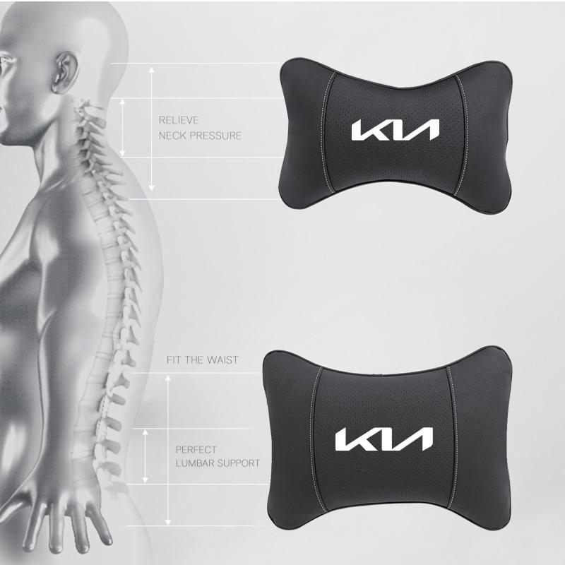 AAAGH1 KIA Car Headrest/Lumbar Support Car Neck Pillow Waist Cushion For KIA K9 Sportage Niro K5 Carnival EV6 EV9 EV3 K8 Stinger Forte